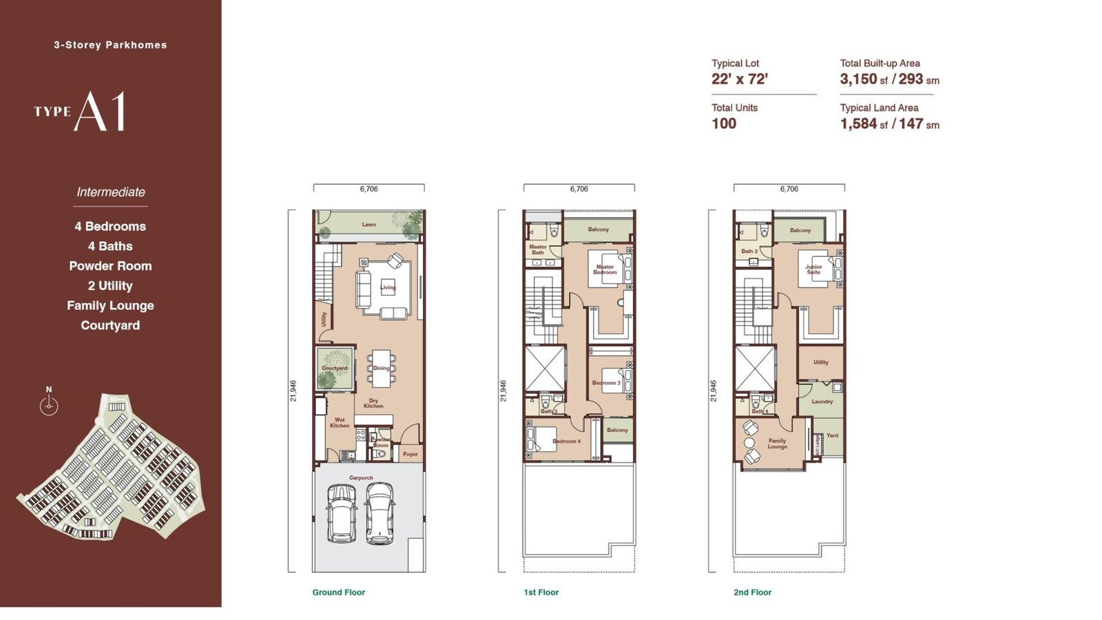 Parkhome Type A1 floor plan